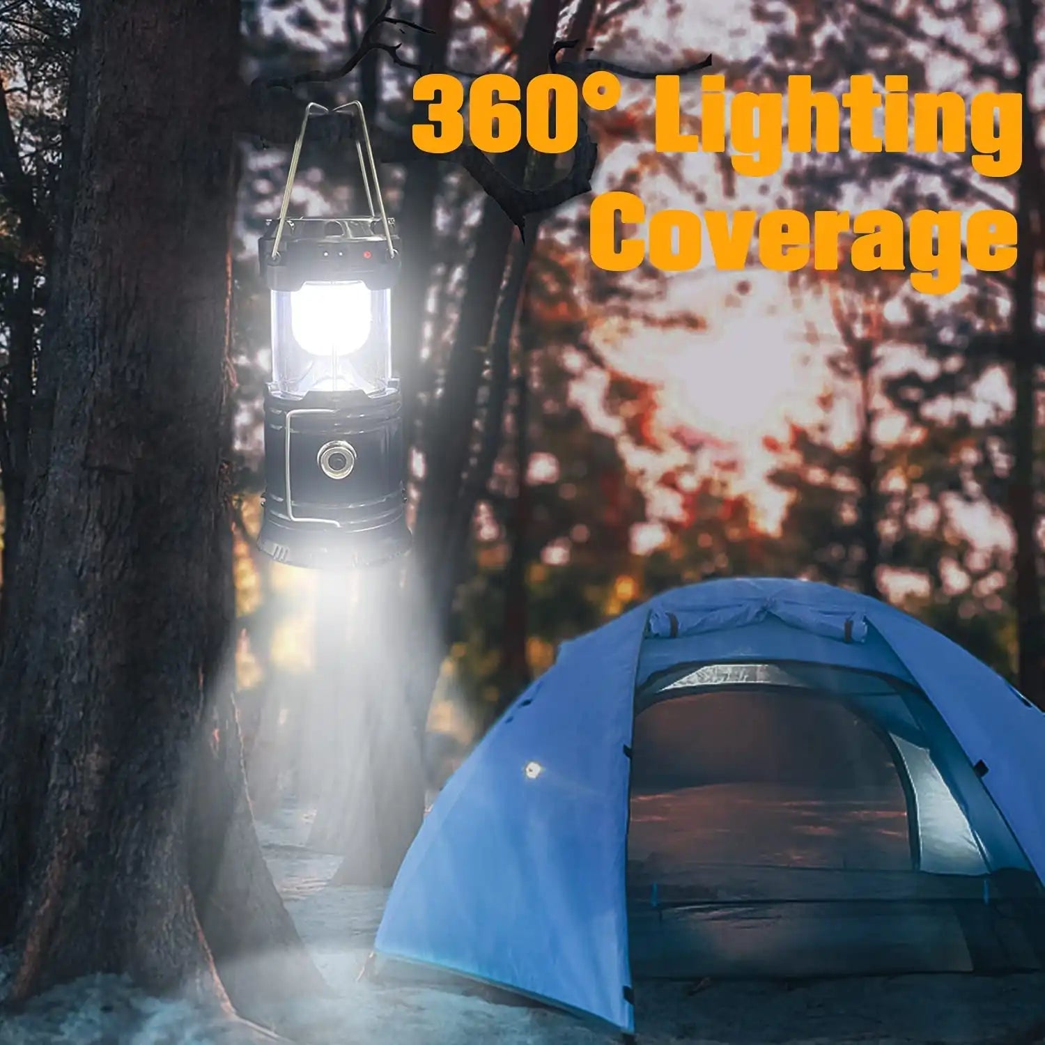 Collapsible Portable LED Camping Flashlight