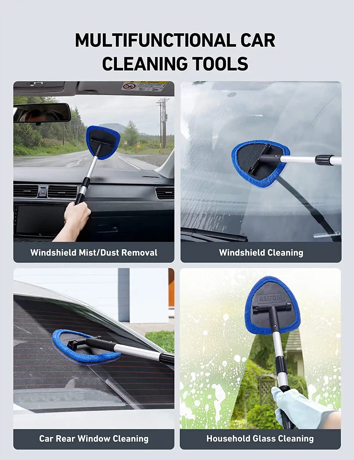 Microfiber Car Windshield Cleaning Tool