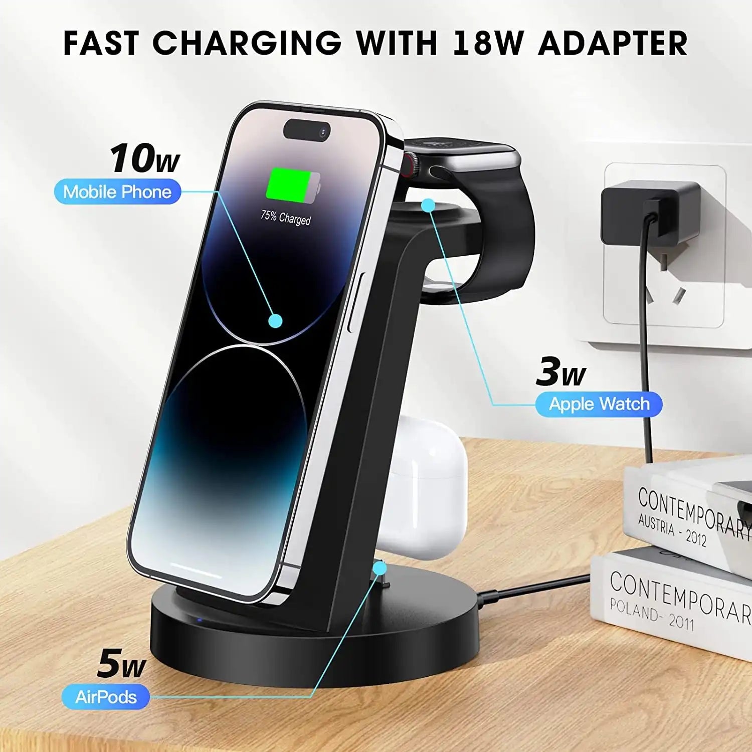 3 in 1 Fast Wireless Charging Station