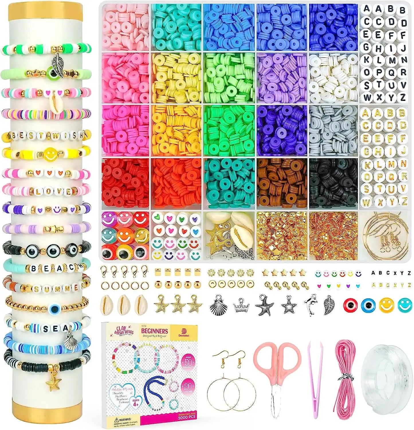 Clay Beads Bracelet Making Kit for Beginner