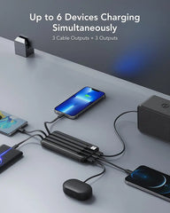 Power Bank with Built in Cables