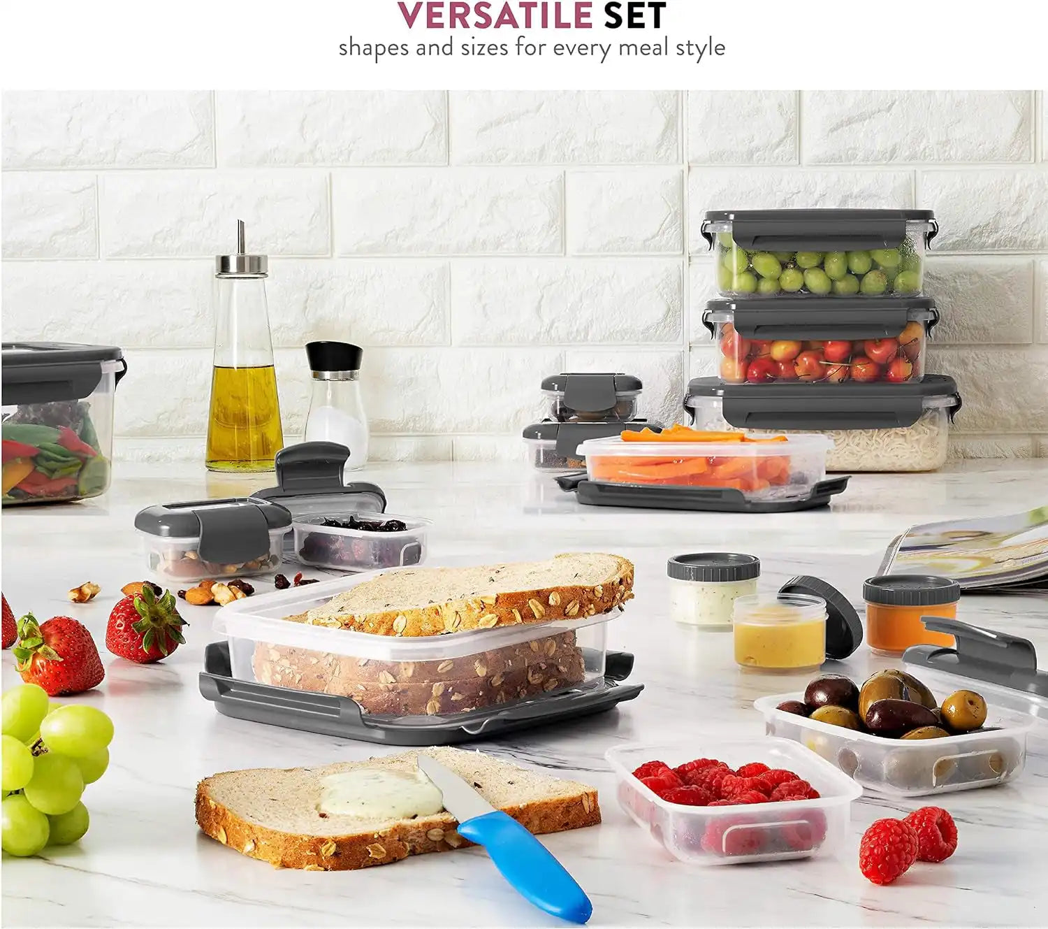 40-Piece Food Storage Containers with Lids