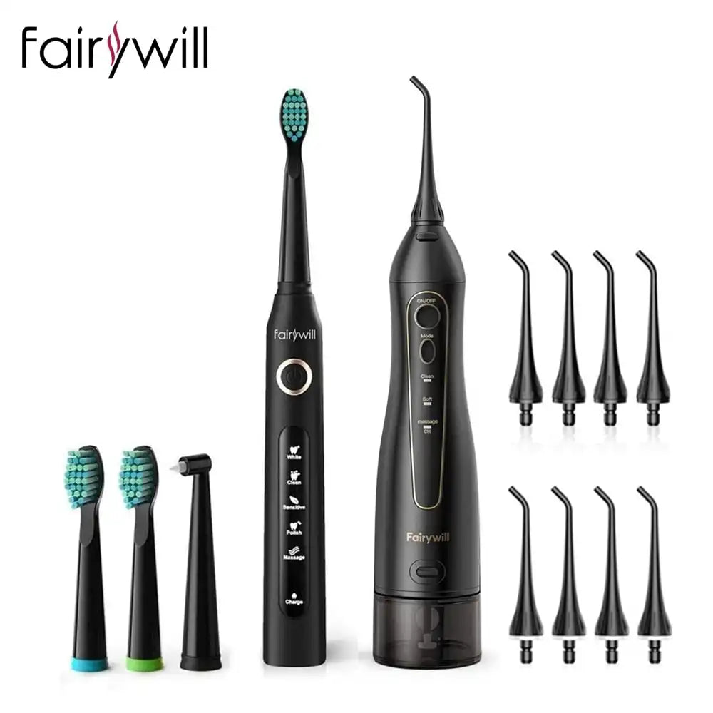 Fairywill Rechargeable Oral Irrigator and Toothbrush kit