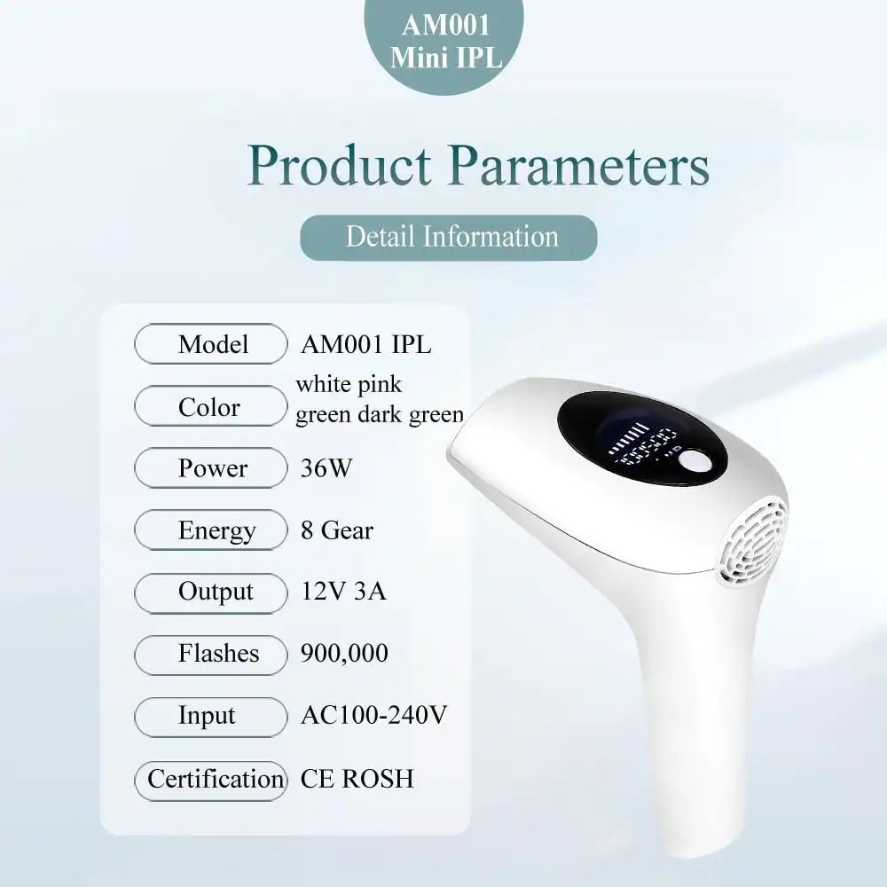 Kyliebeauty IPL Laser Hair Remover - Painless, Permanent & 900K Flashes