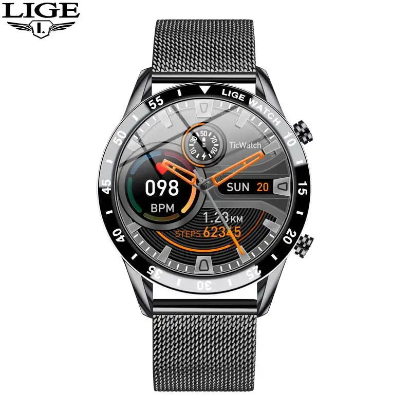 Luxury Smart Watch with Bluetooth & Fitness Features LIGE 2023