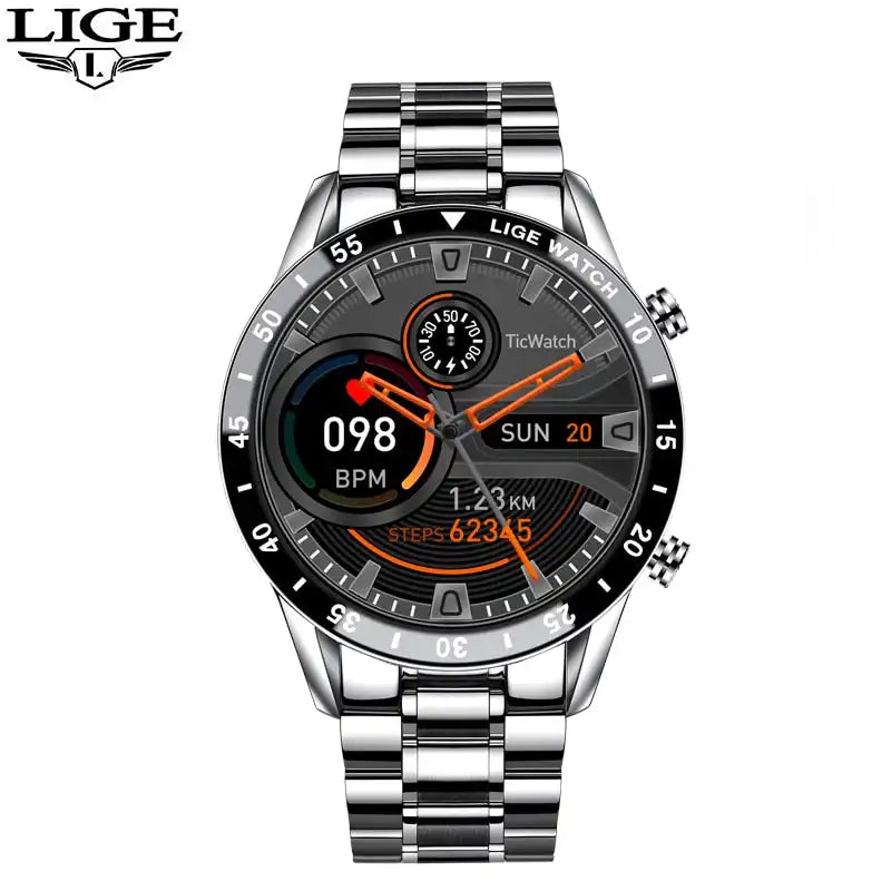 Luxury Smart Watch with Bluetooth & Fitness Features LIGE 2023