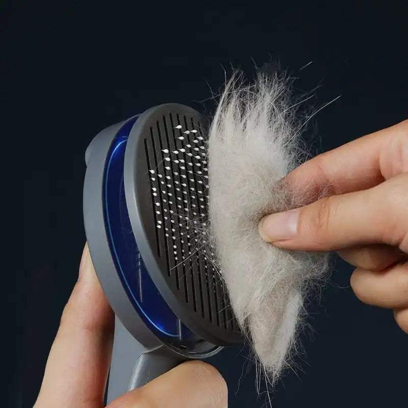Kimpets Self-Cleaning Pet Grooming Brush for Cats and Dogs