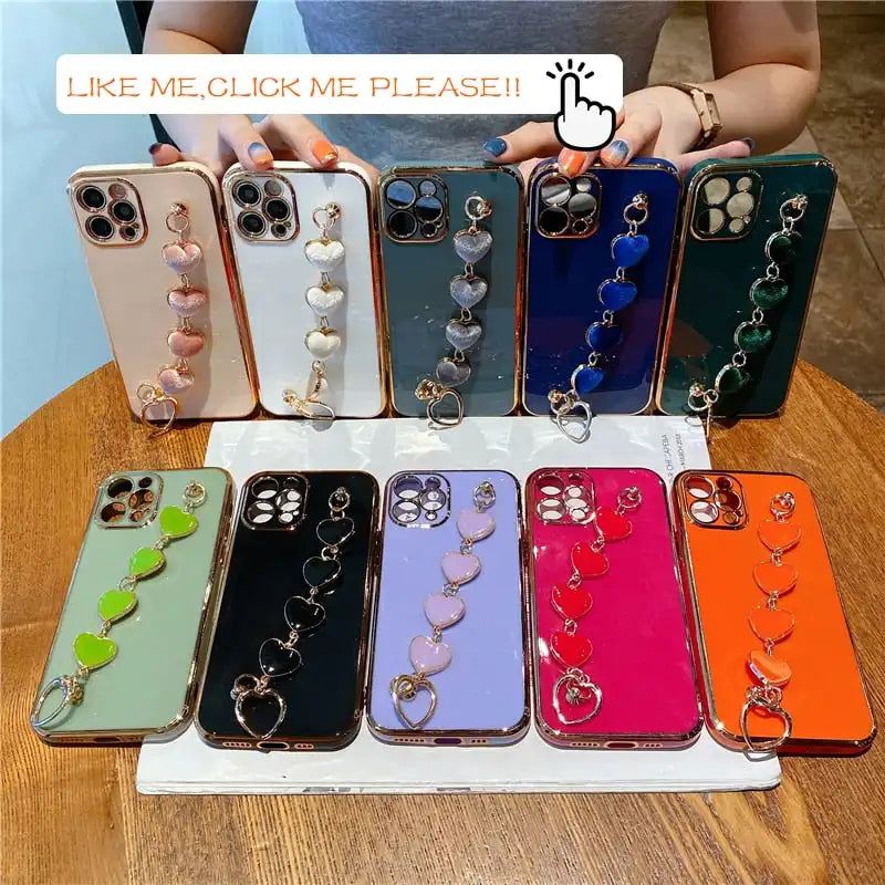 Luxury Ring-Stand Silicone Case for iPhone - Plated & Soft for Ultimate Protection