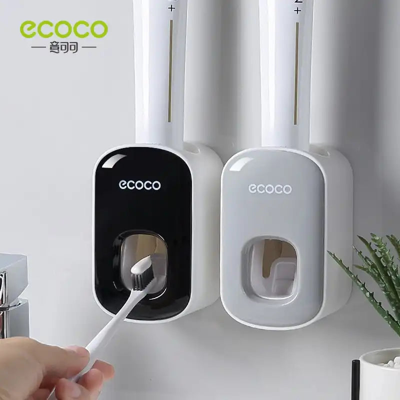 ECOCO automatischer Zahnpastaspender und wasserdichter Zahnbürstenhalter