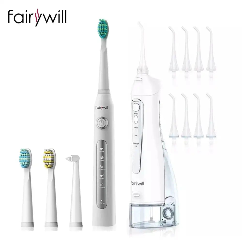 Fairywill Rechargeable Oral Irrigator and Toothbrush kit