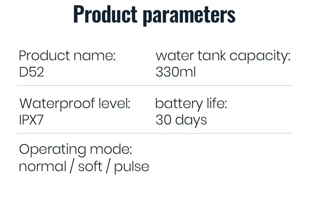 Wiederaufladbare Munddusche – tragbare USB-Wasserflosser mit 300-ml-Tank