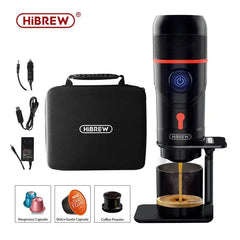 HiBREW On-the-Go: Cafetera compacta para auto y hogar