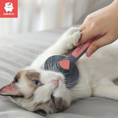 Kimpets Self-Cleaning Pet Grooming Brush for Cats and Dogs