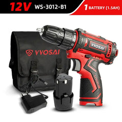 Versatile Cordless Drill - Compact Power Driver with 12V, 16V, 20V Lithium-Ion Battery