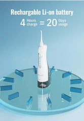 Rechargeable Oral Irrigator - Portable USB Water Flosser with 300ML Tank