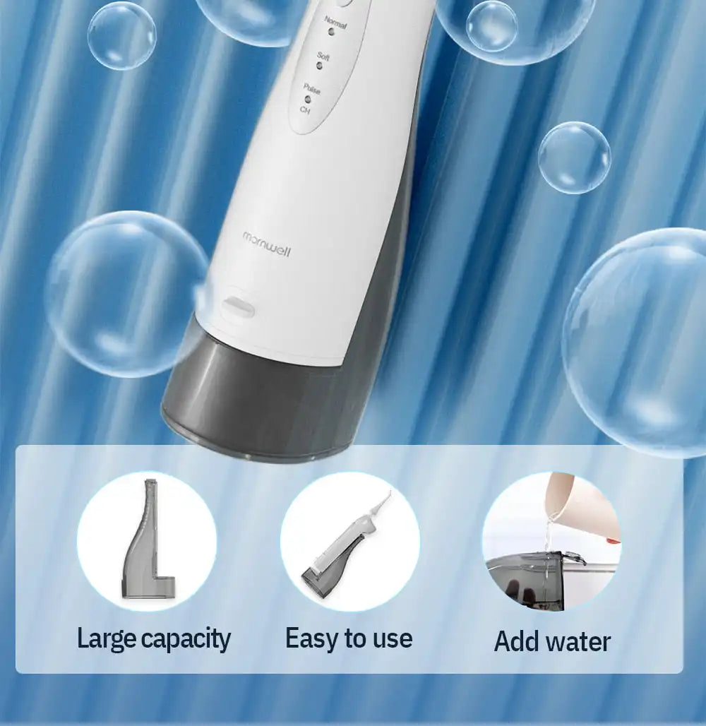 Rechargeable Oral Irrigator - Portable USB Water Flosser with 300ML Tank