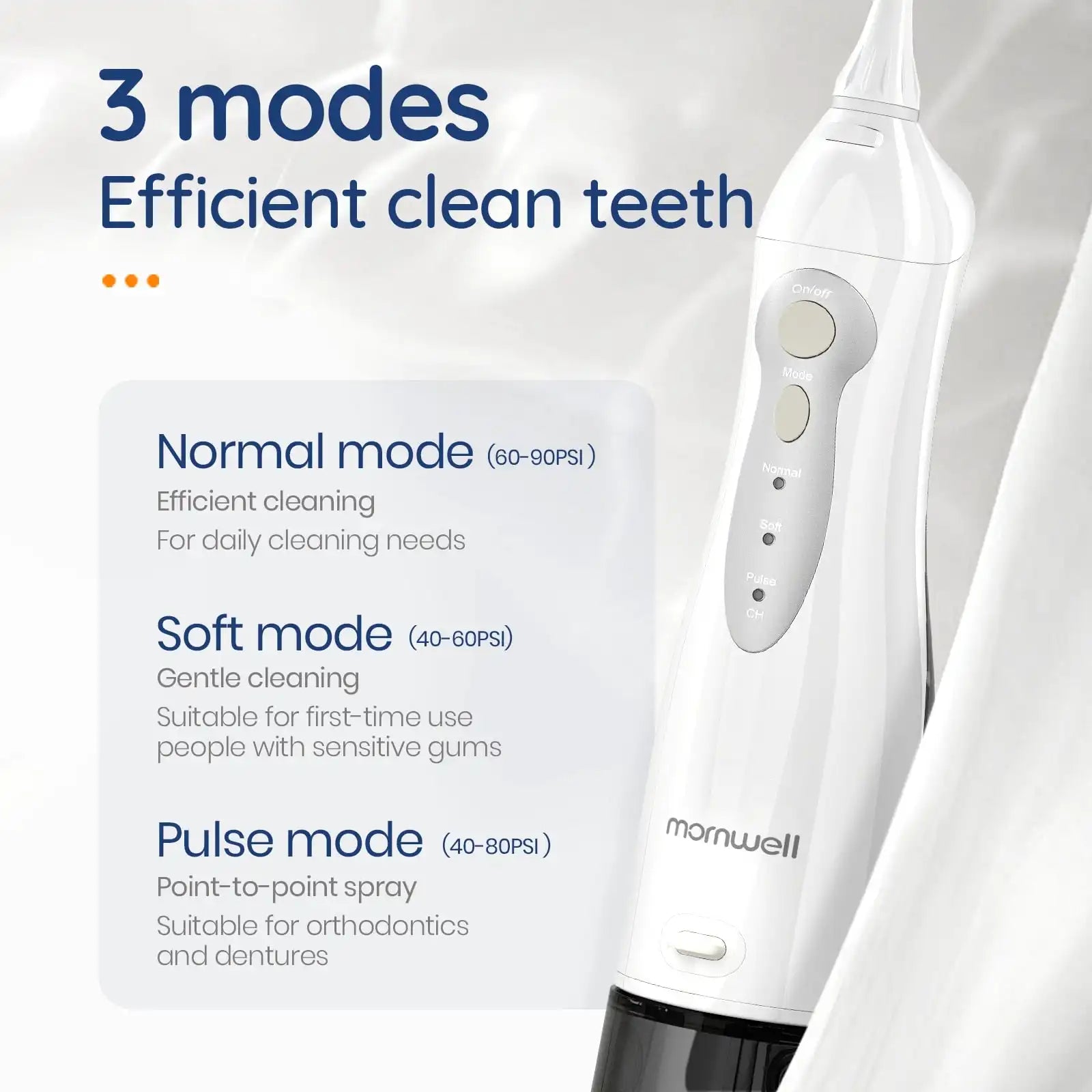 Rechargeable Oral Irrigator - Portable USB Water Flosser with 300ML Tank