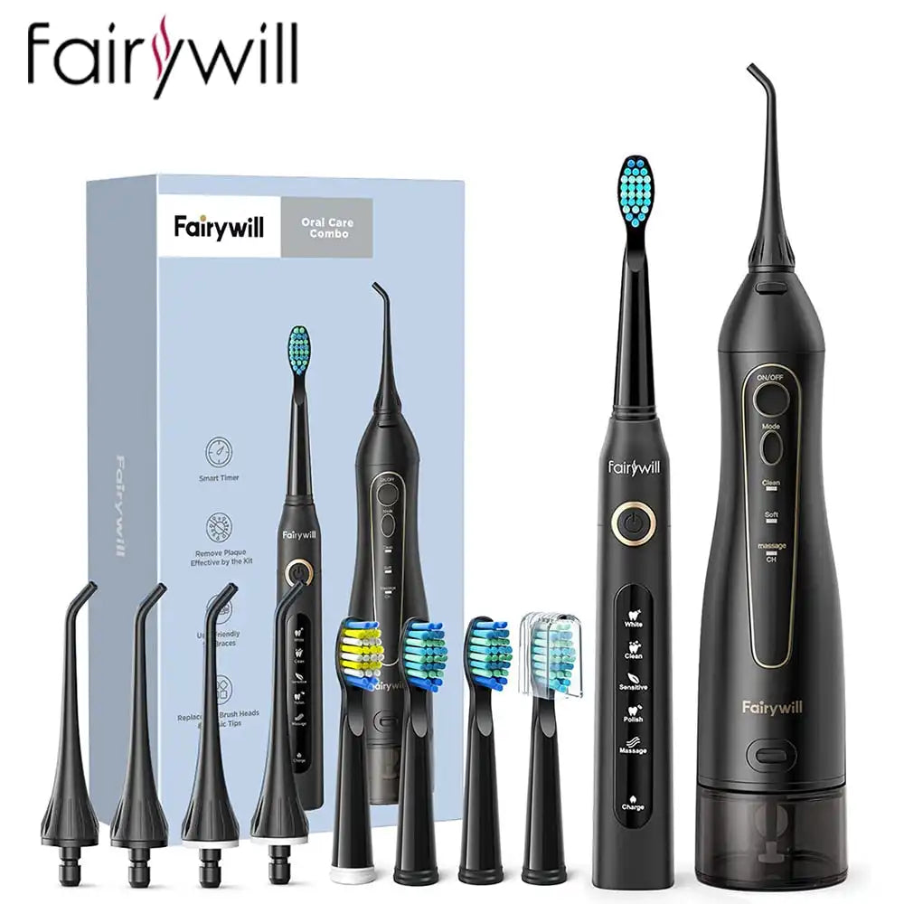 Fairywill Rechargeable Oral Irrigator and Toothbrush kit