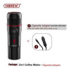 HiBREW On-the-Go: Cafetera compacta para auto y hogar