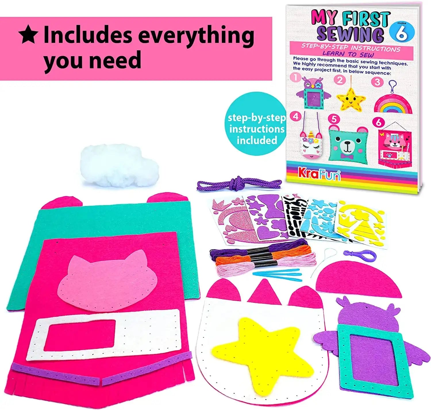 Sewing Kit for Beginner Kids Arts & Crafts