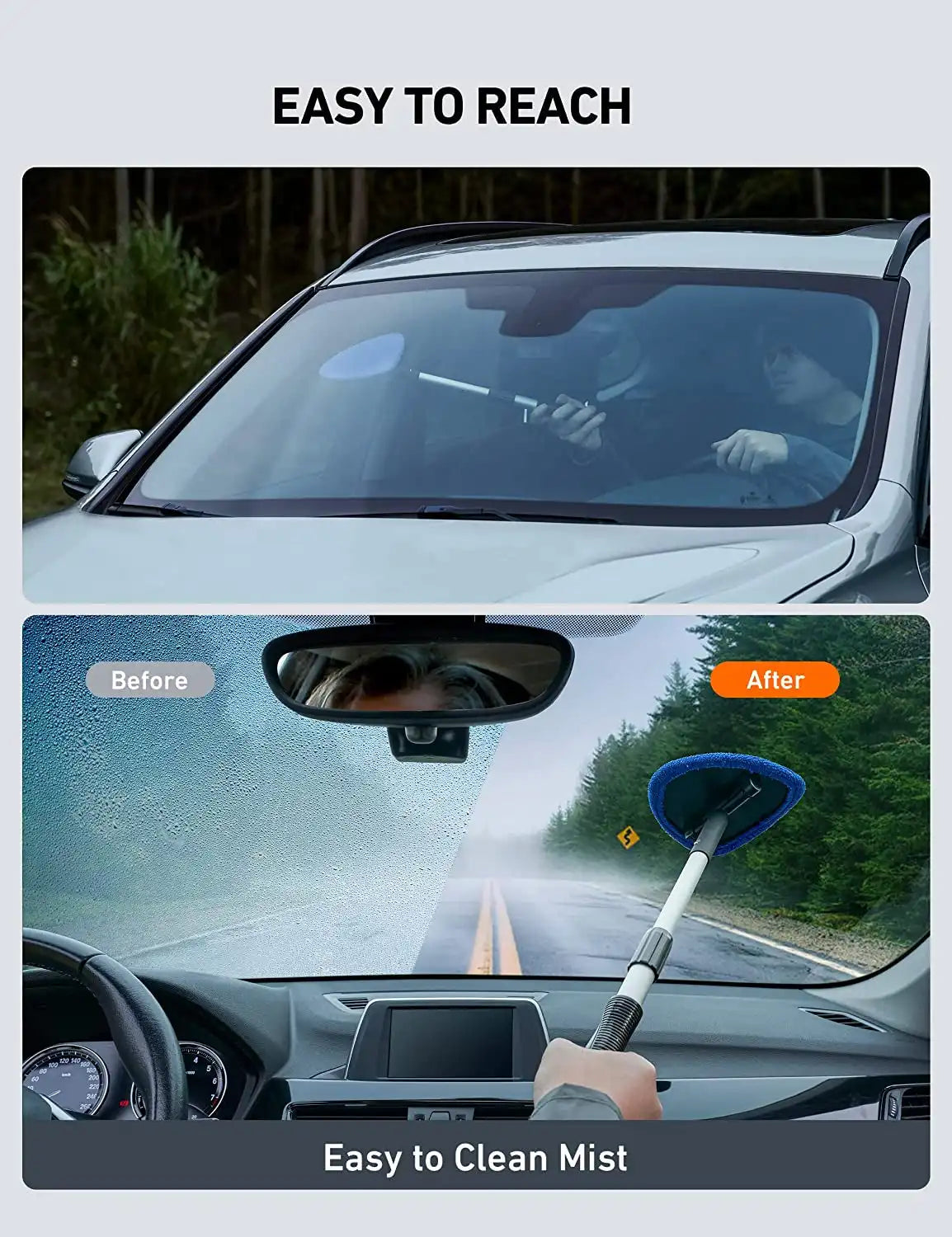 Microfiber Car Windshield Cleaning Tool