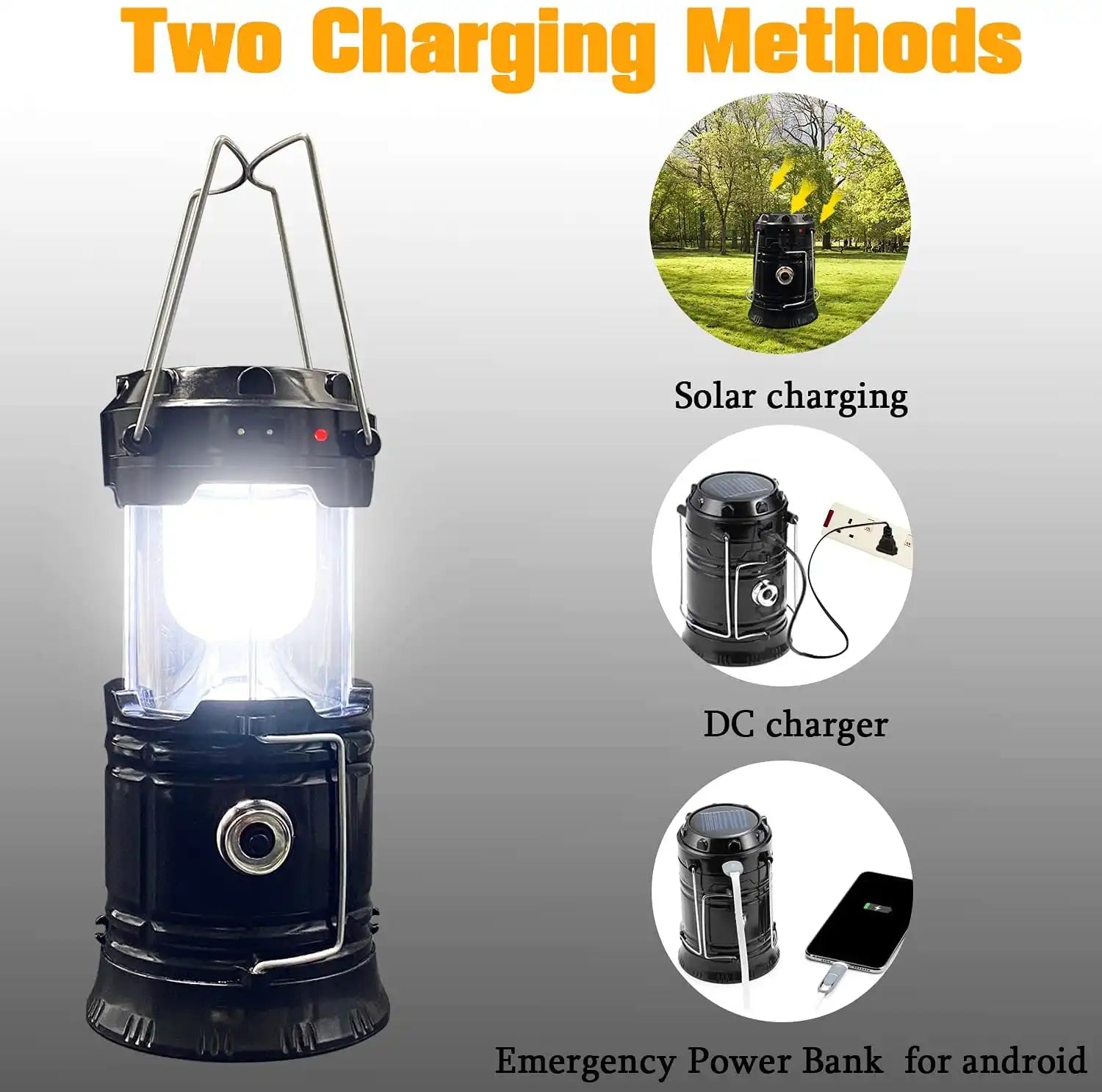 Collapsible Portable LED Camping Flashlight